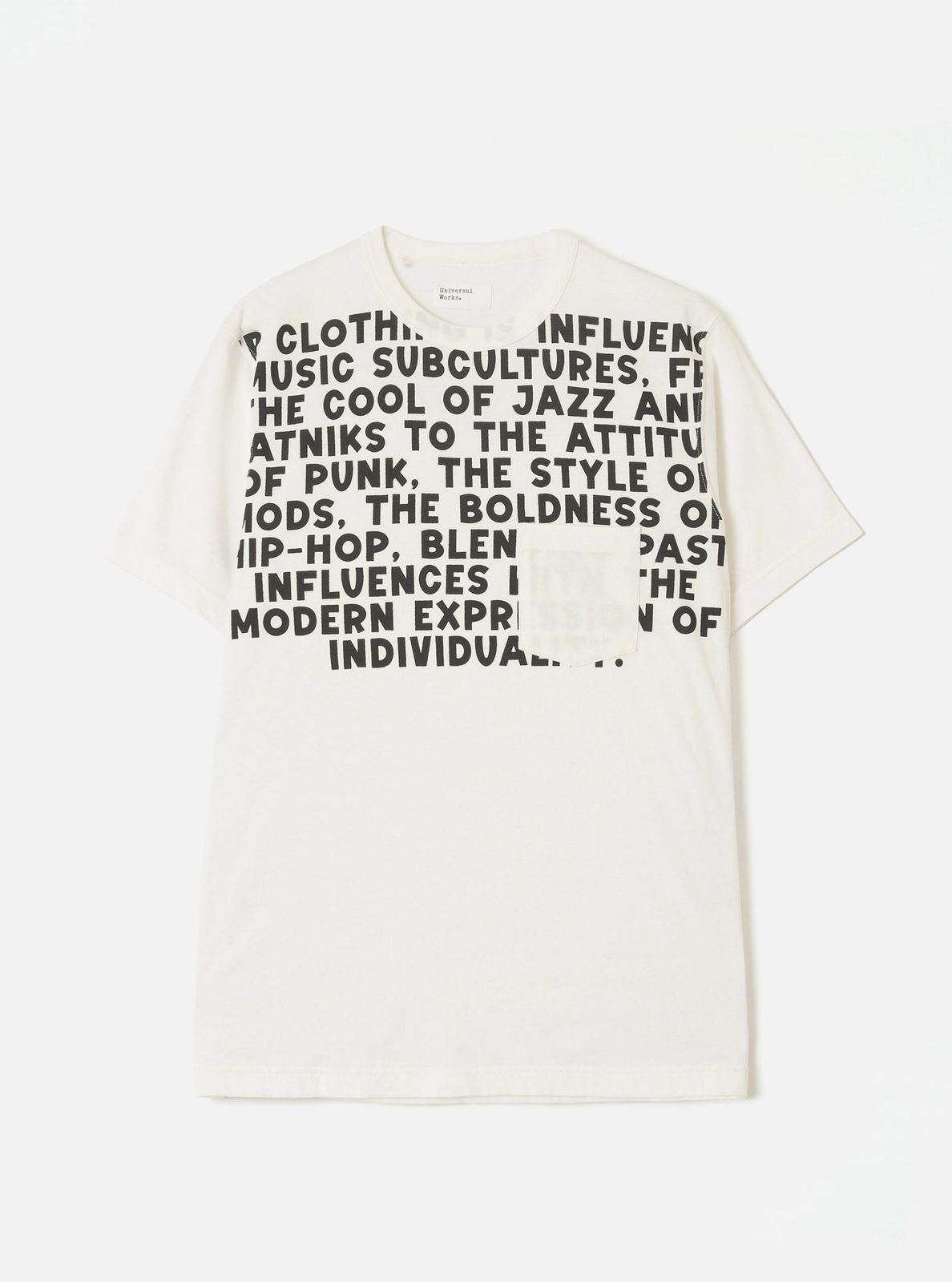 Ecru Single Jersey Jazz Cool Of Jazz Core Pocket Tee