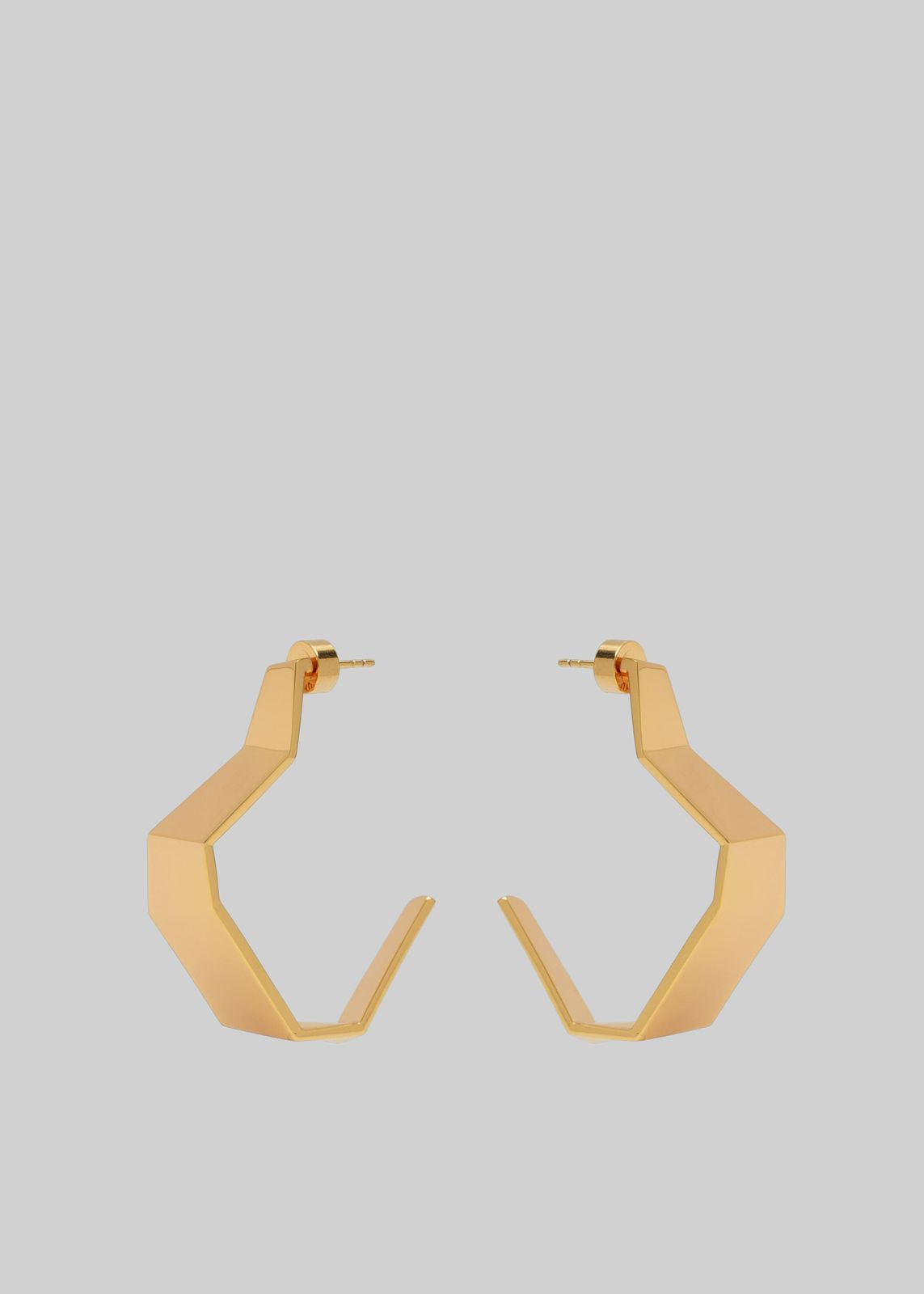 Bevza Broken Shape Earrings - Gold
