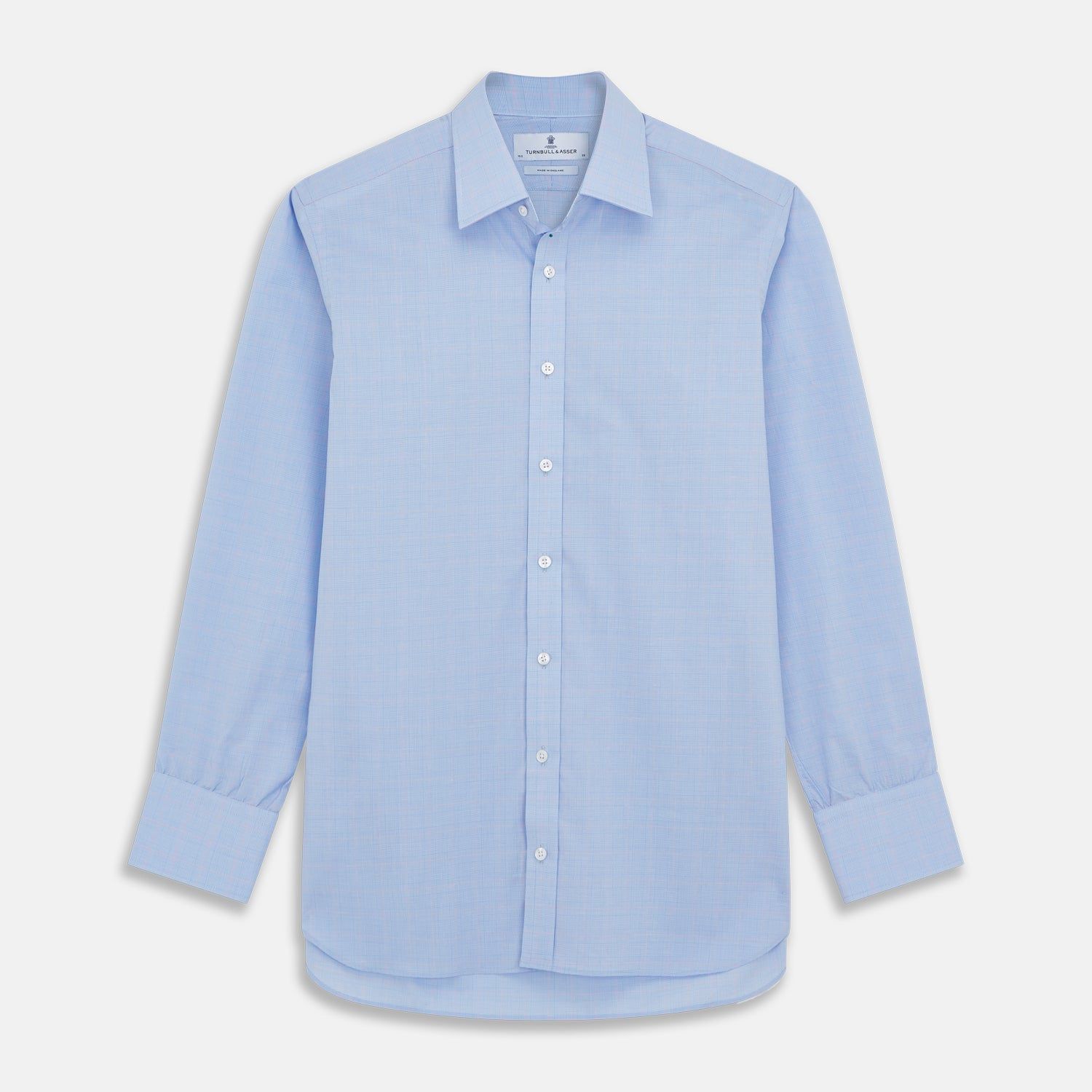 Blue And Pink Prince Of Wales Check Mayfair Shirt