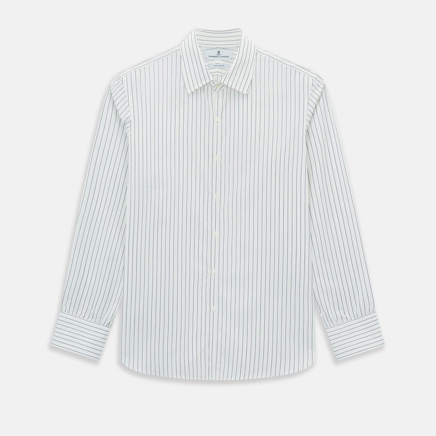 Navy Double Pencil Stripe Westminster Shirt