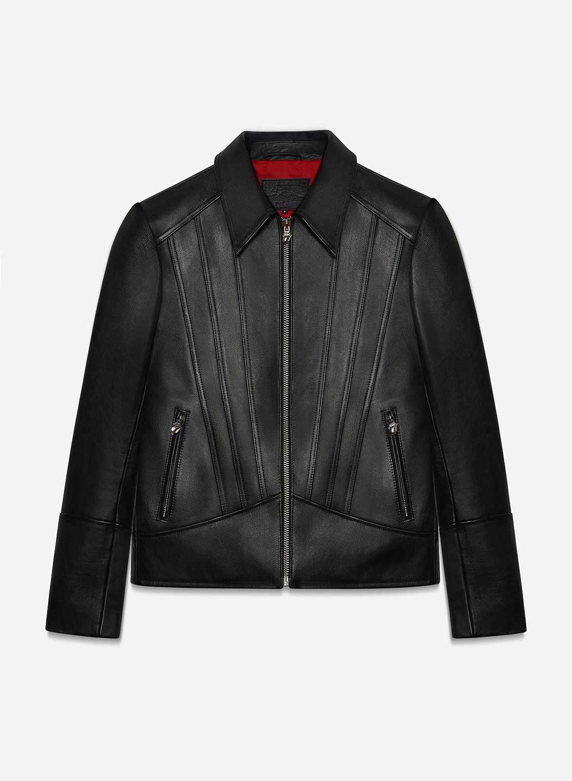 Phix X Rolling Stones Black Leather Panel Jacket