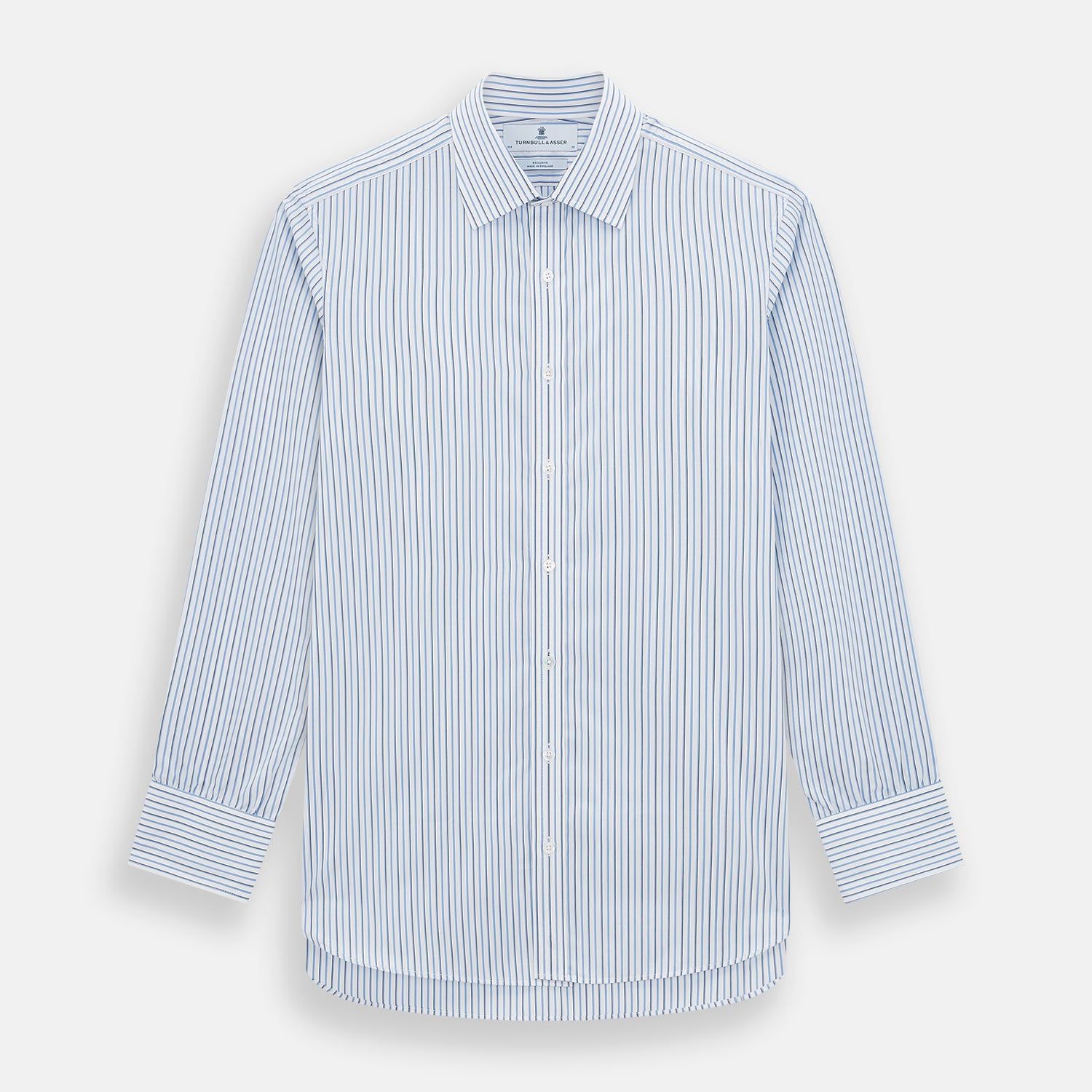 Blue And Navy Double Stripe Mayfair Shirt