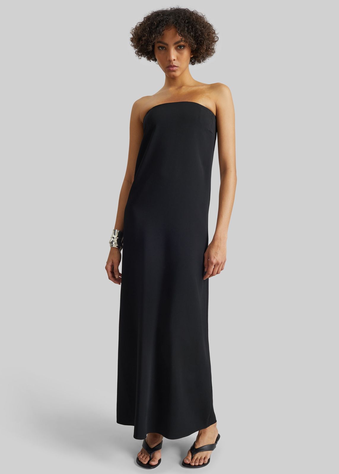 CO Strapless Dress - Black