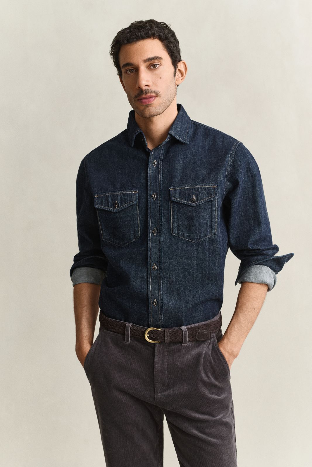Denim Selvedge Shirt - DARK INDIGO