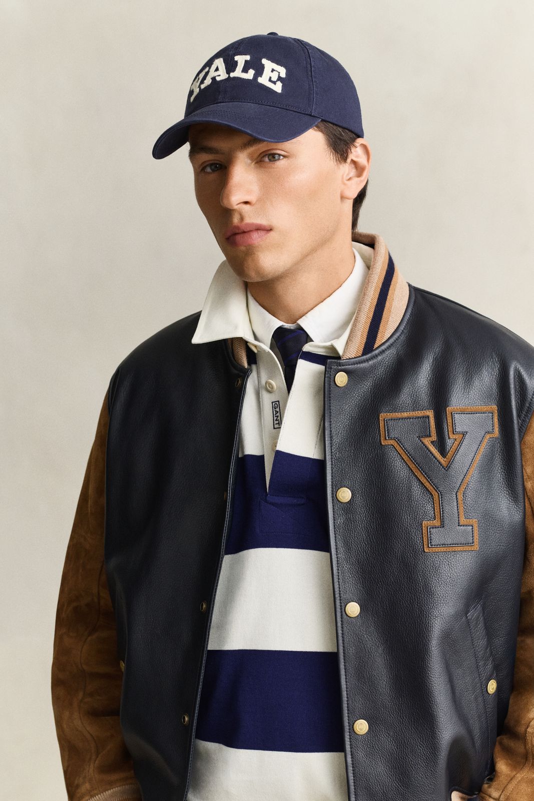 Gant x Yale Washed Cotton Twill Cap - MARINE