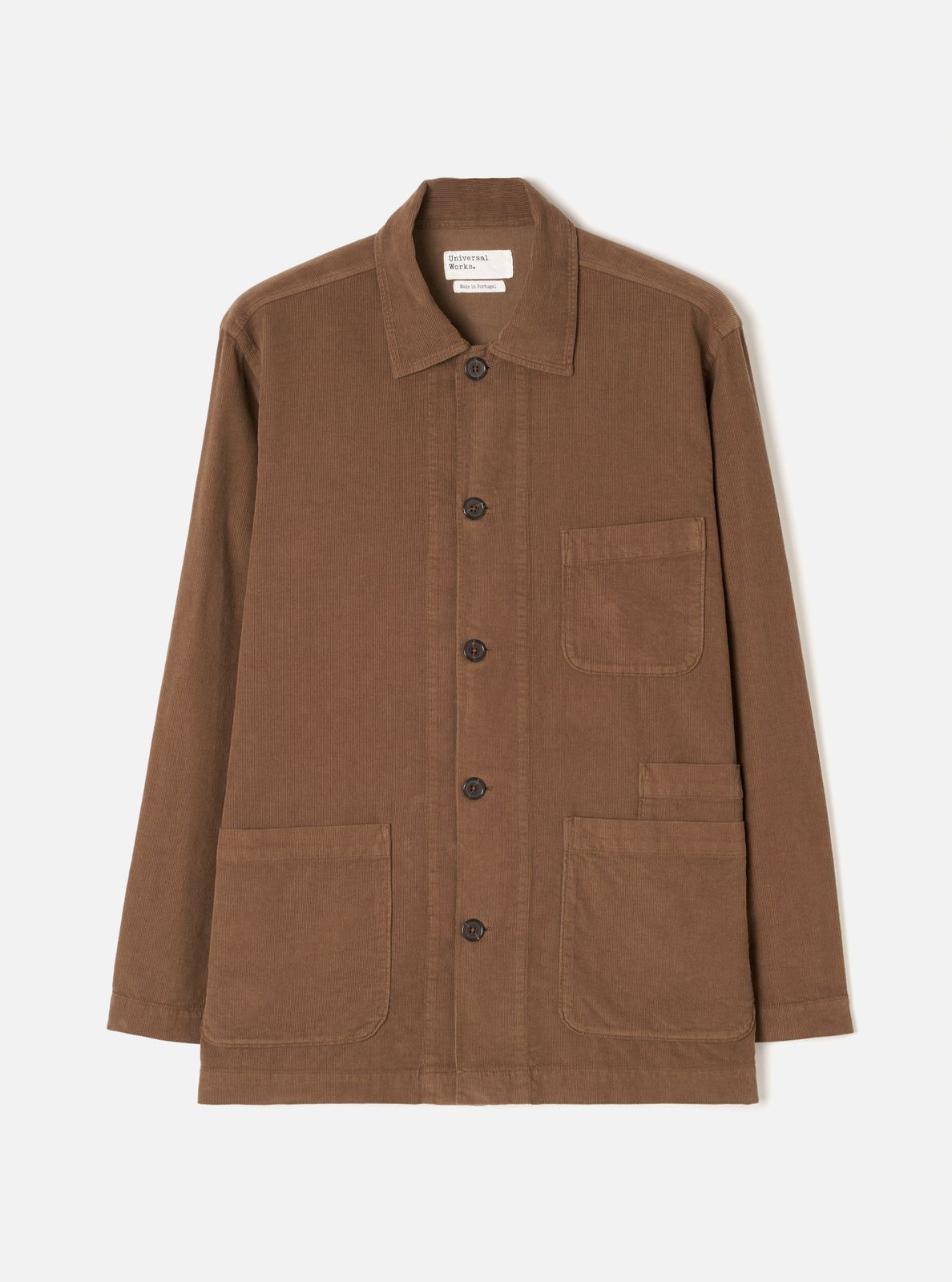 Brown Fine Cord Bakers Overshirt