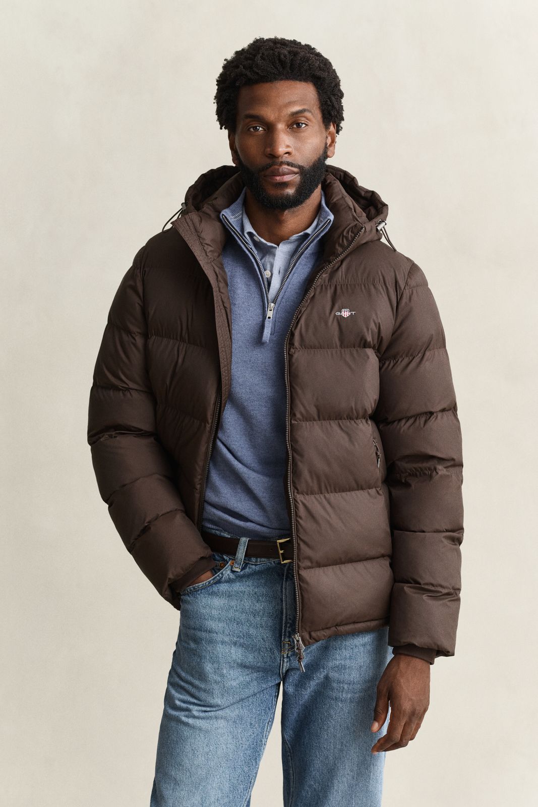 Active Cloud Jacket - BLACK BROWN