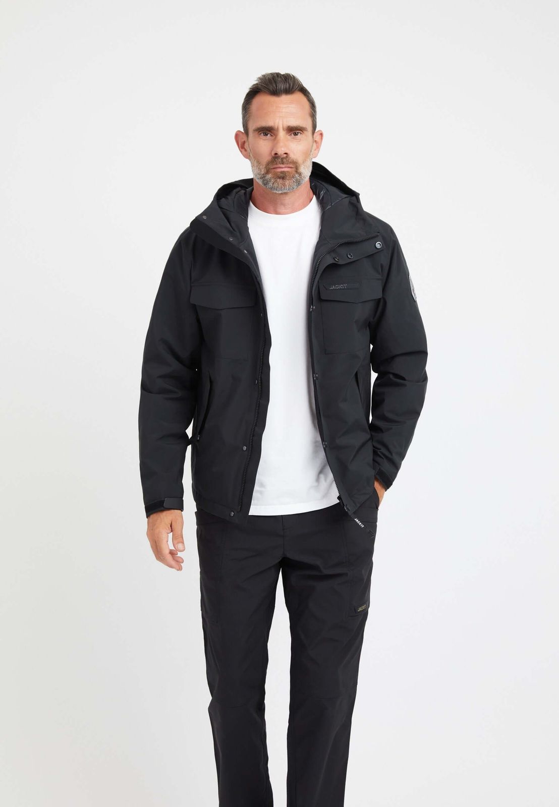 Thorium Hooded Jacket Black