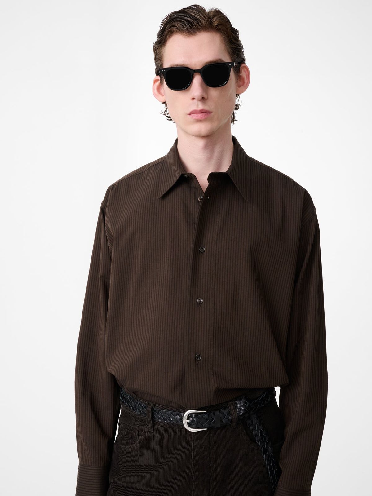 Hal Shirt In Malt Stripe