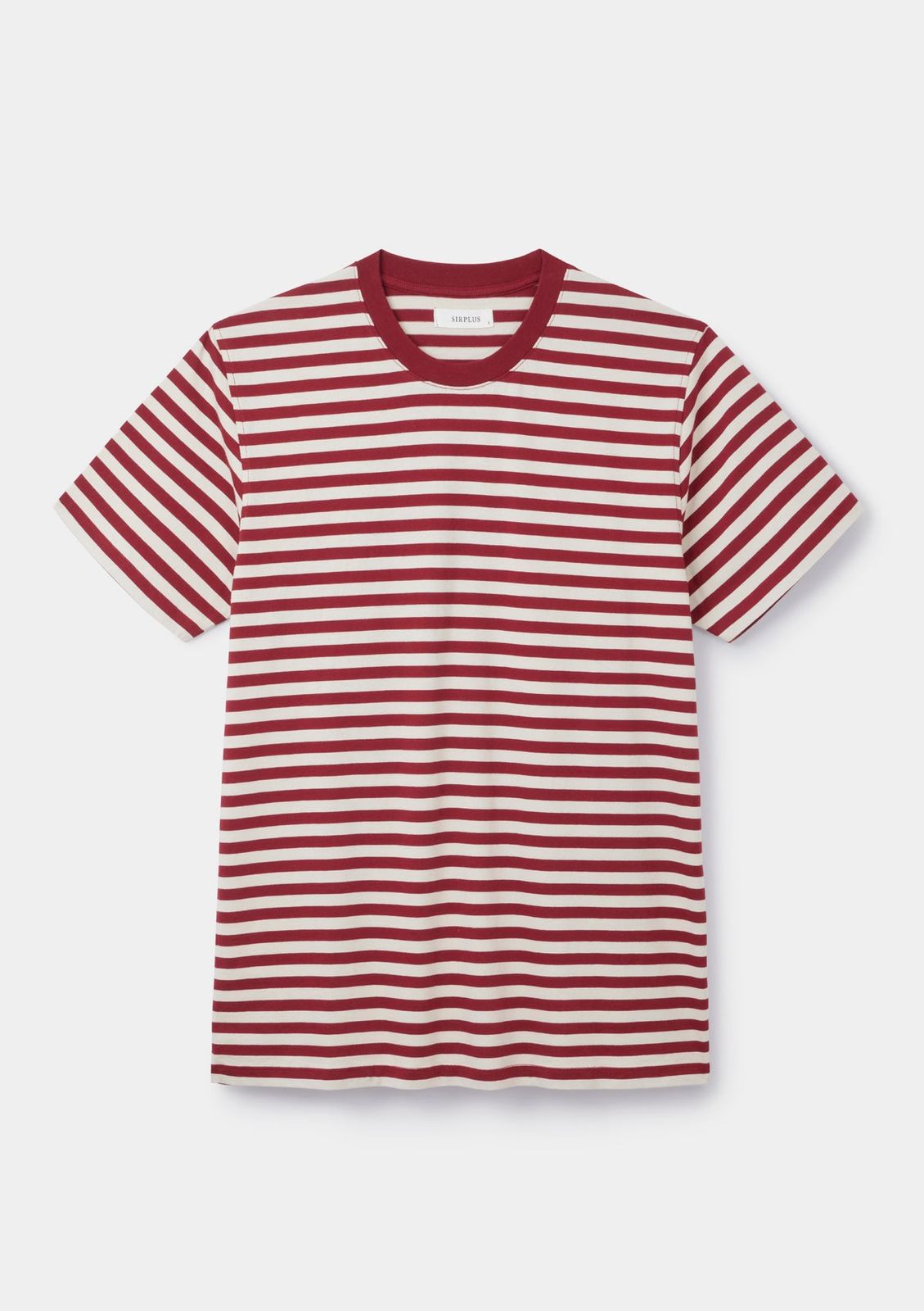 Brick Red Stripe Organic Cotton T-shirt