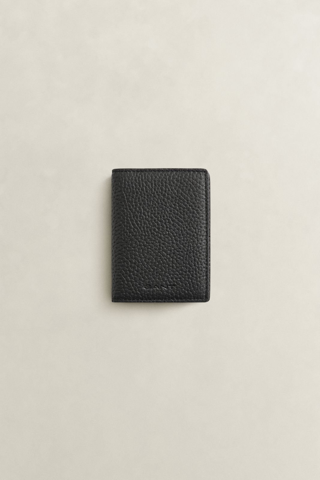 Leather Bifold Card Holder - BLACK