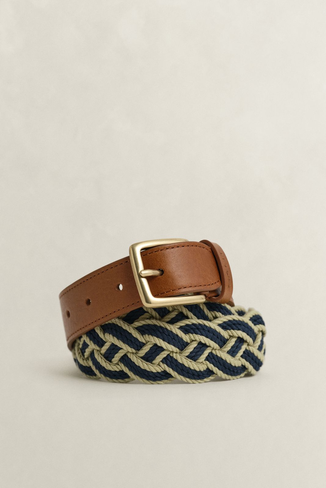 Braided Contrast Belt - FROSTED SAGE
