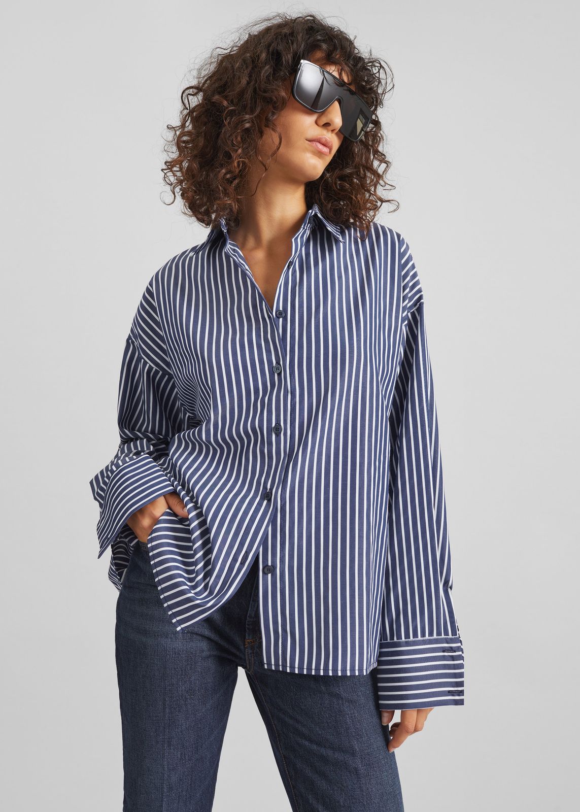 Forli Shirt - Navy/White Stripe