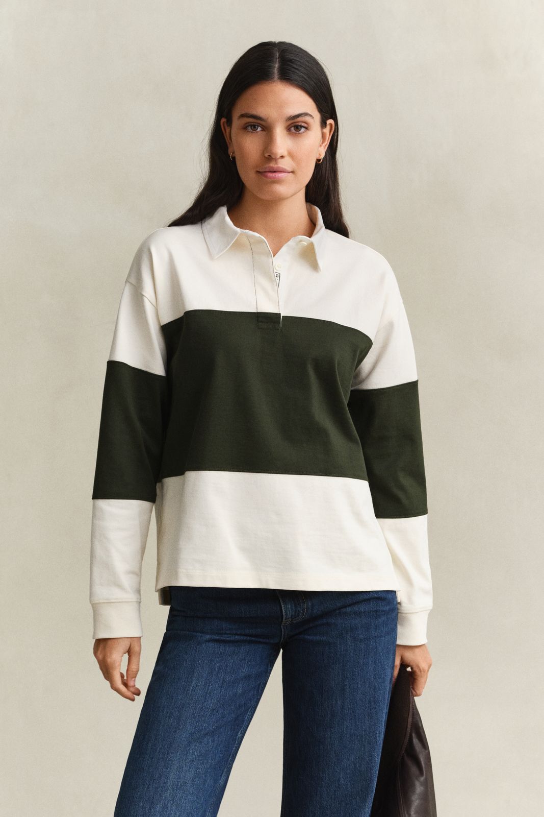 Color Block Heavy Rugger - DARKENED WINE
