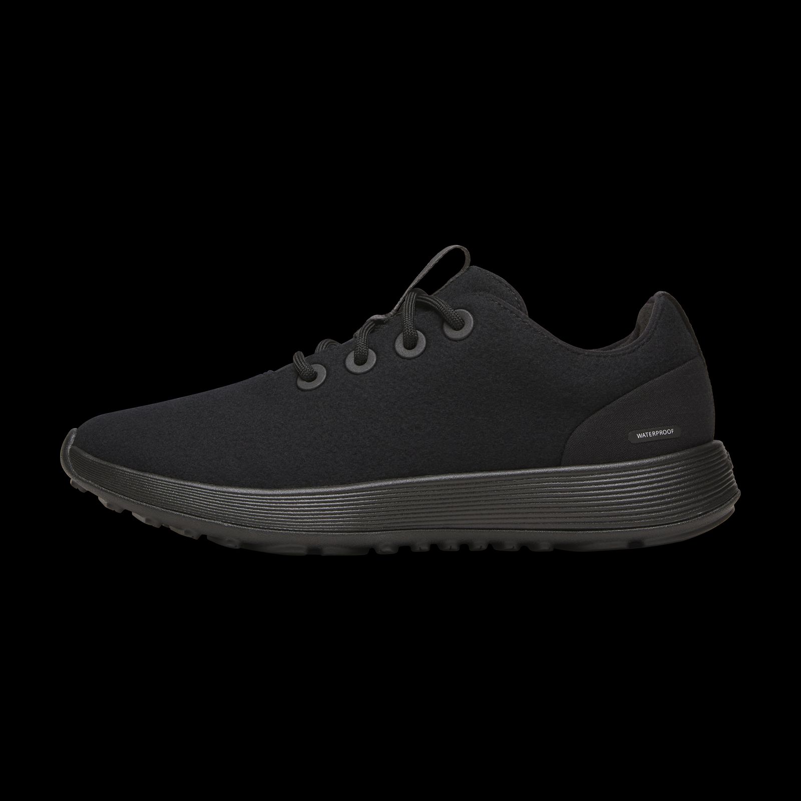 Women's Wool Runner Nz Waterproof - Natural Black (natural Black Sole)