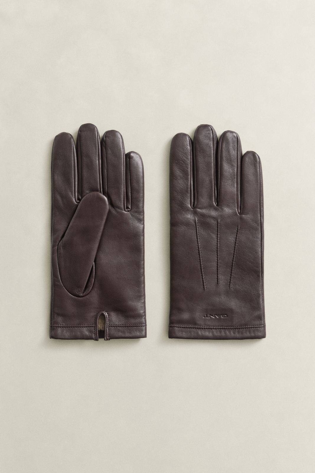 Cashmere Lined Lambskin Gloves - BLACK