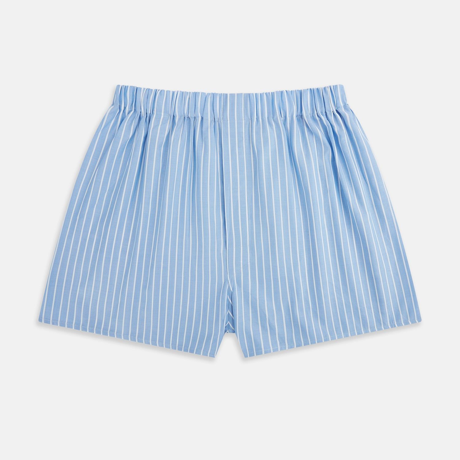 White And Blue Stripe Godfrey Boxer Shorts