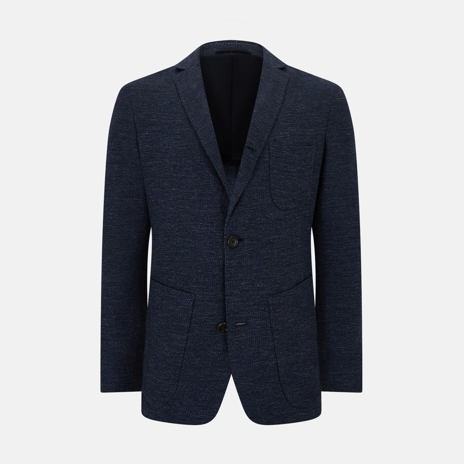 Navy Linen Blend Cambridge Blazer