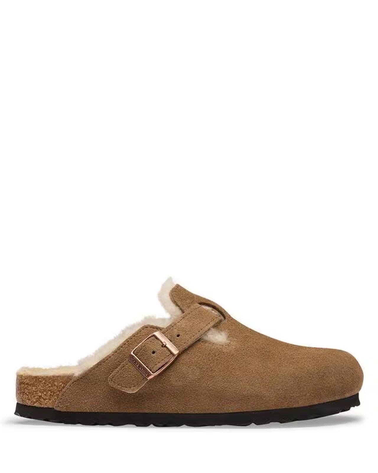 W Boston Shearling Dark Tea Suede/Leather 1032440