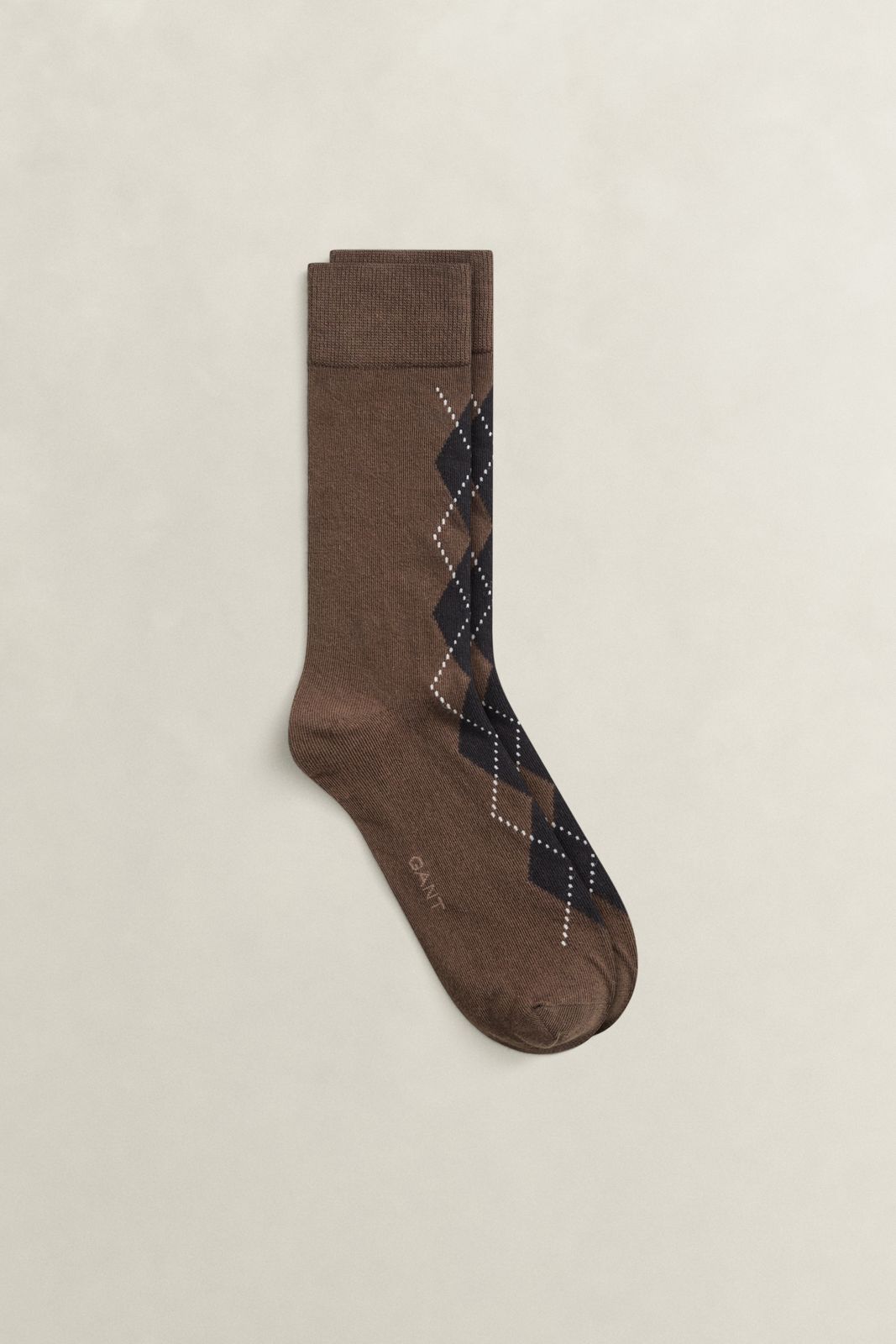 Argyle Socks - DARKENED WINE