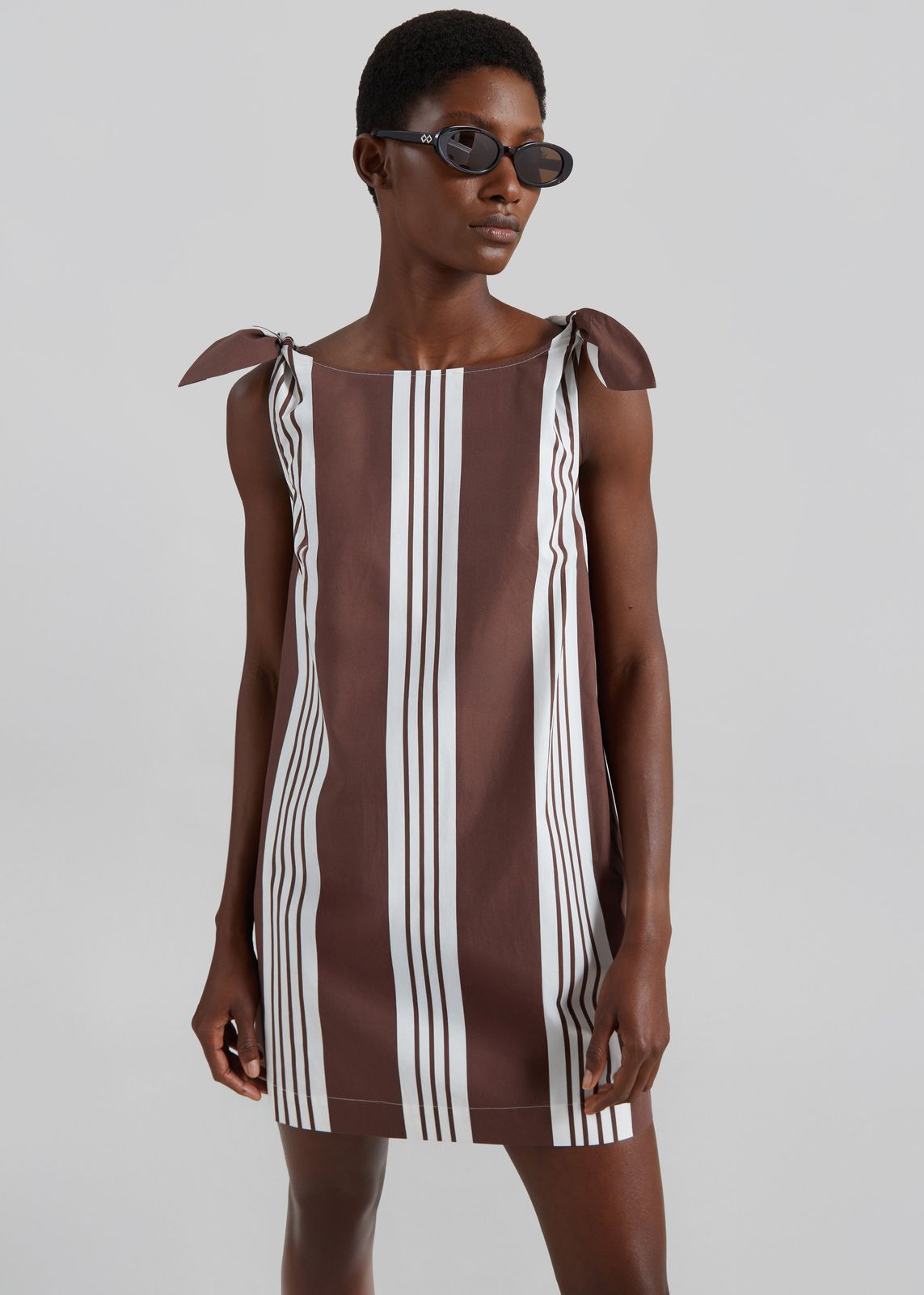Posse Rosie Mini Dress - Choc Stripe