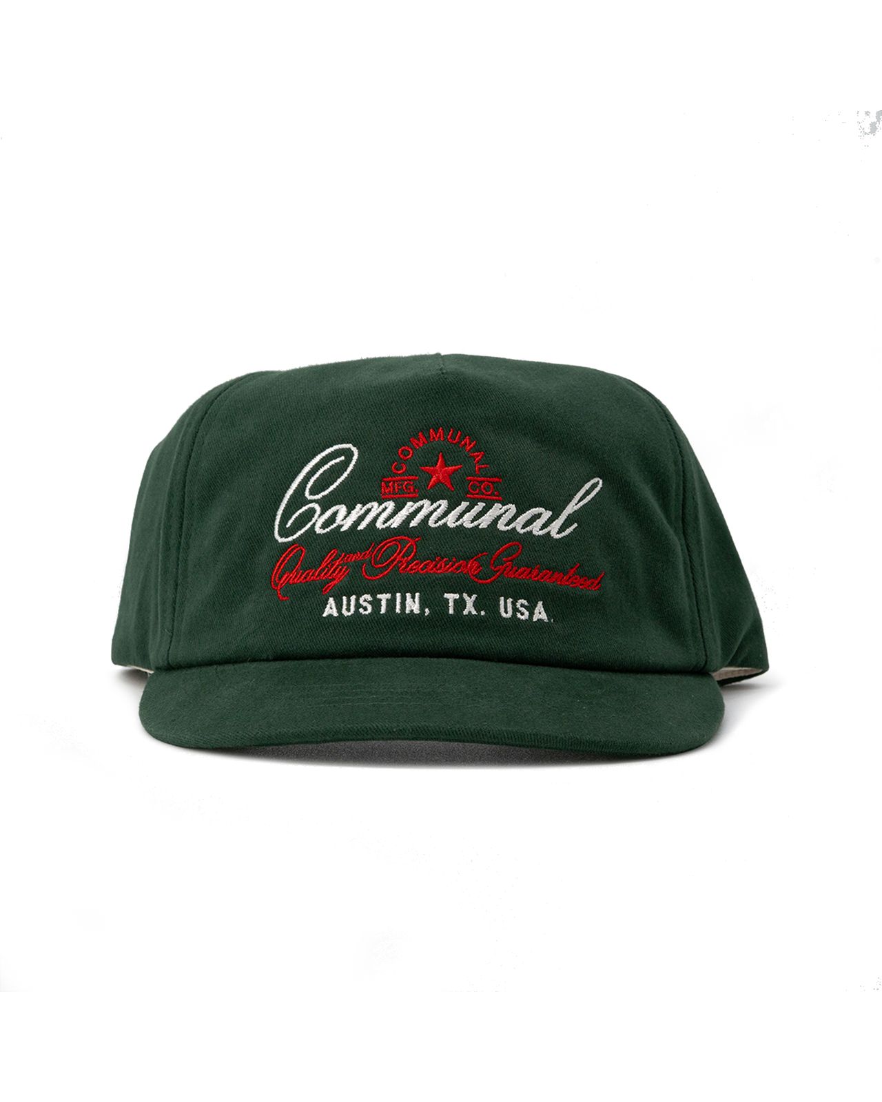 Communal MFG Co Short Brim Hat Hunter Green