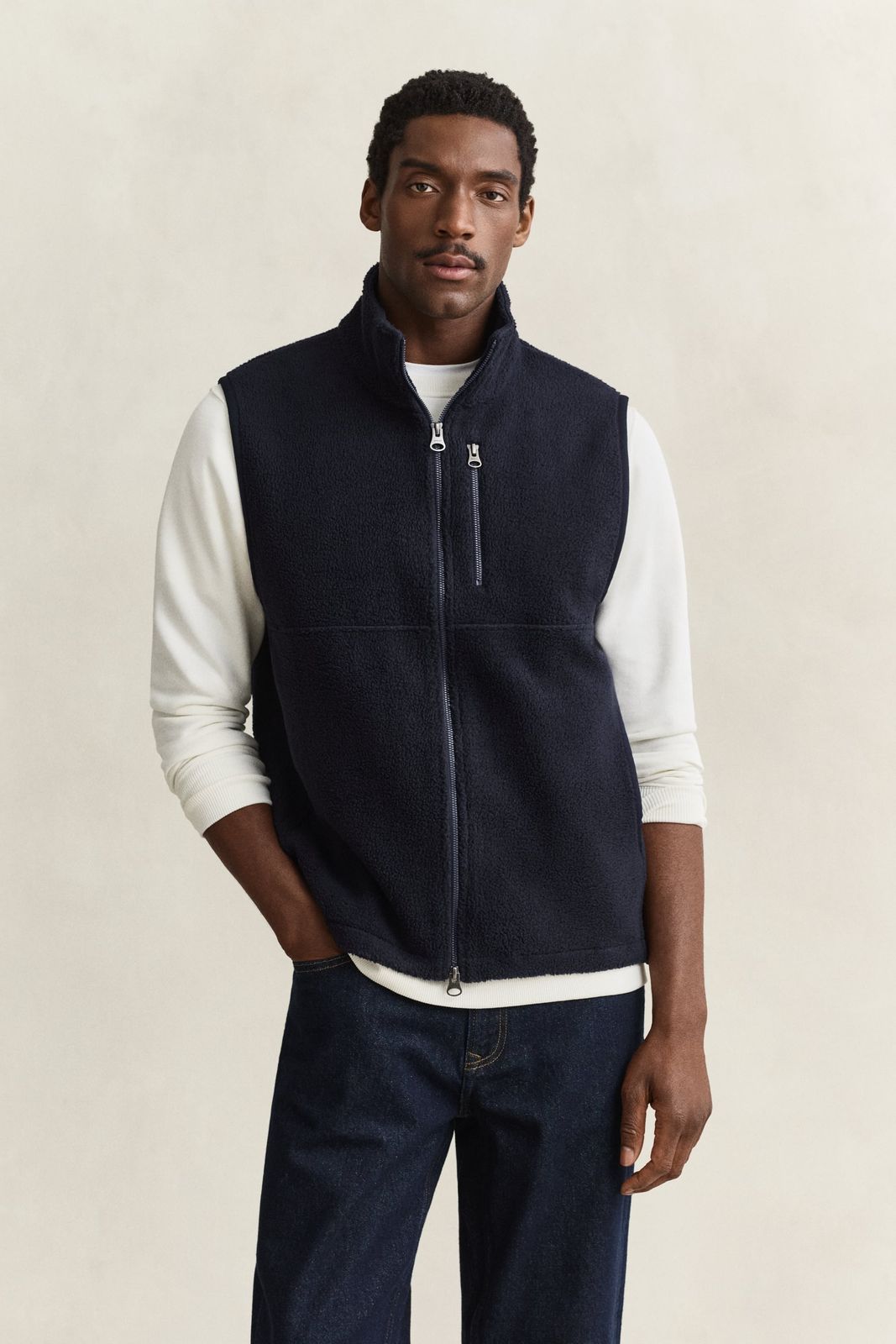 Fleece Vest - EVENING BLUE