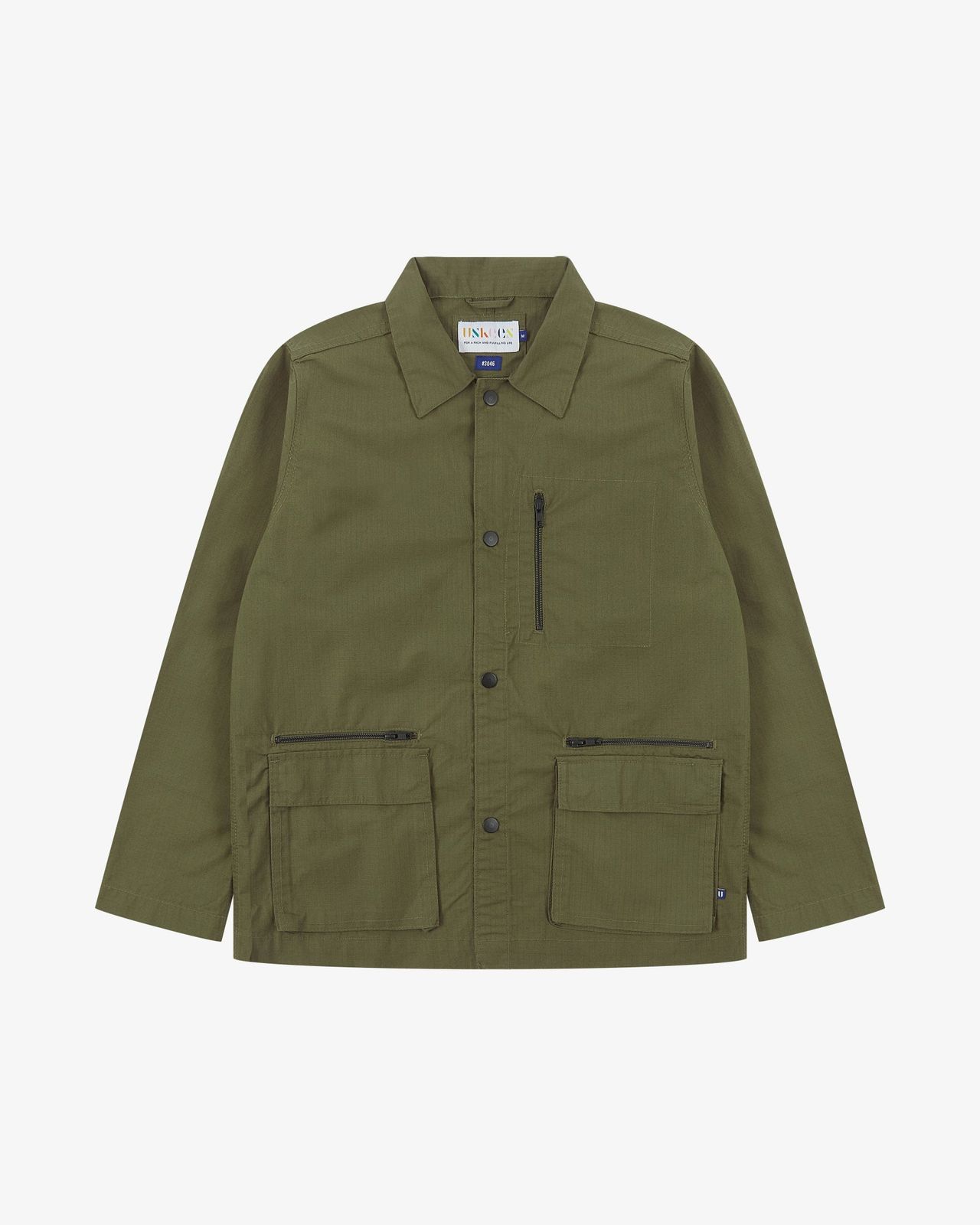3046 Ripstop Utility Jacket - Previous Dye Batch - Ivy Green