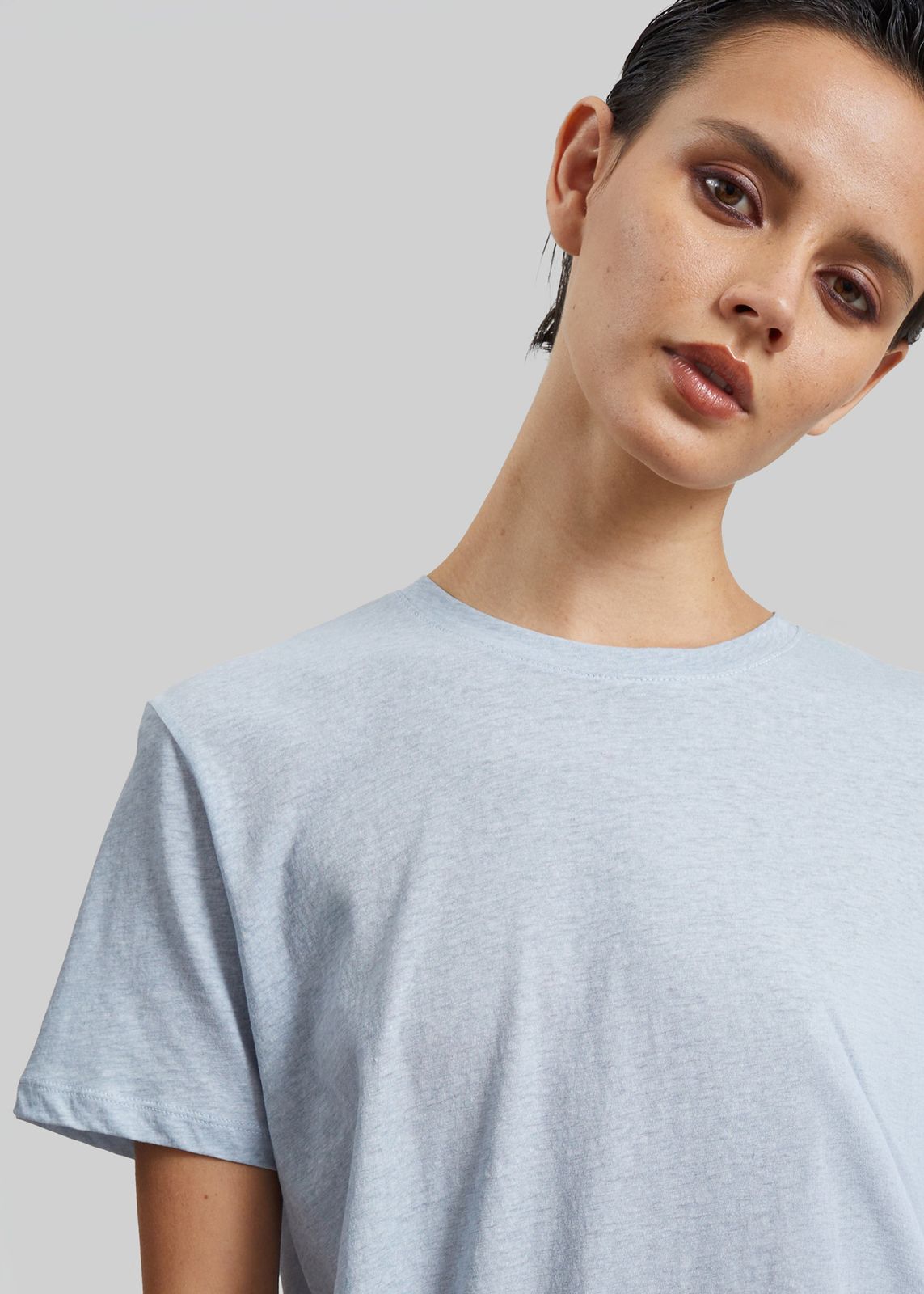 Elba Cotton T-Shirt - Light Blue