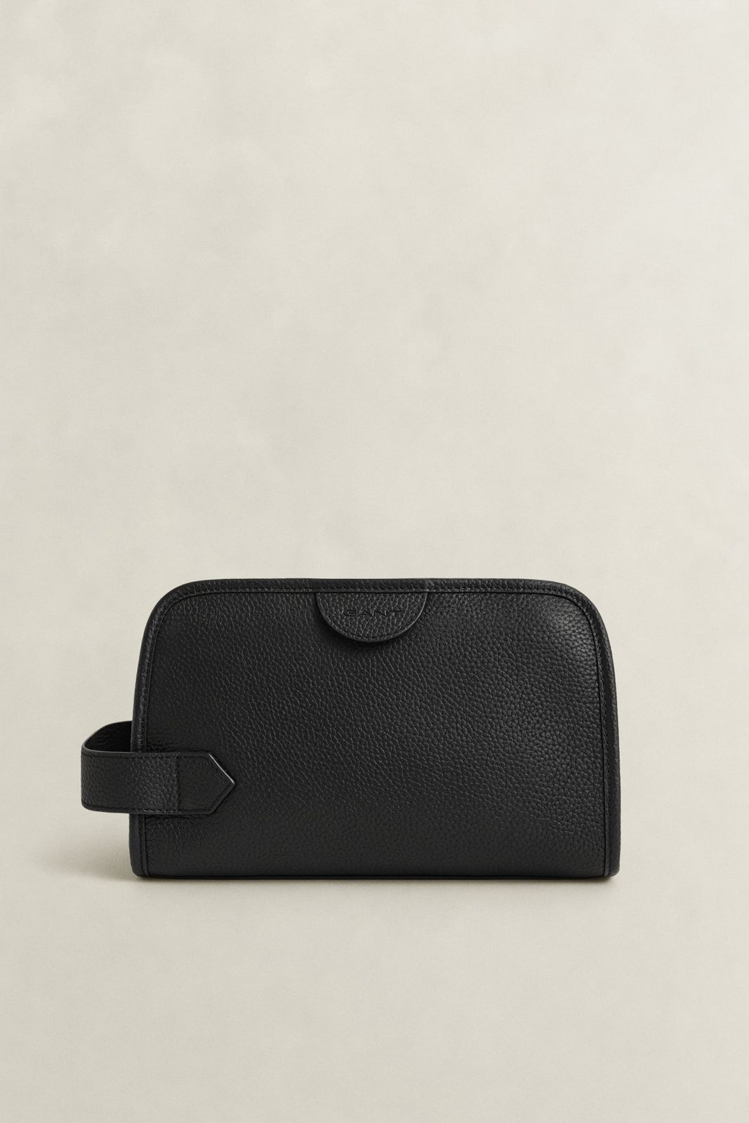Leather Toiletry Bag - BLACK