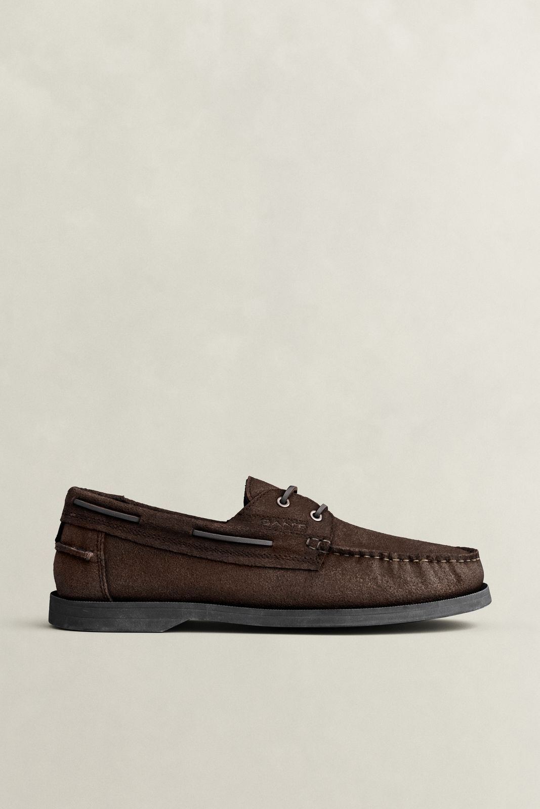 Yardport Suede Boat Shoes - DARK BROWN