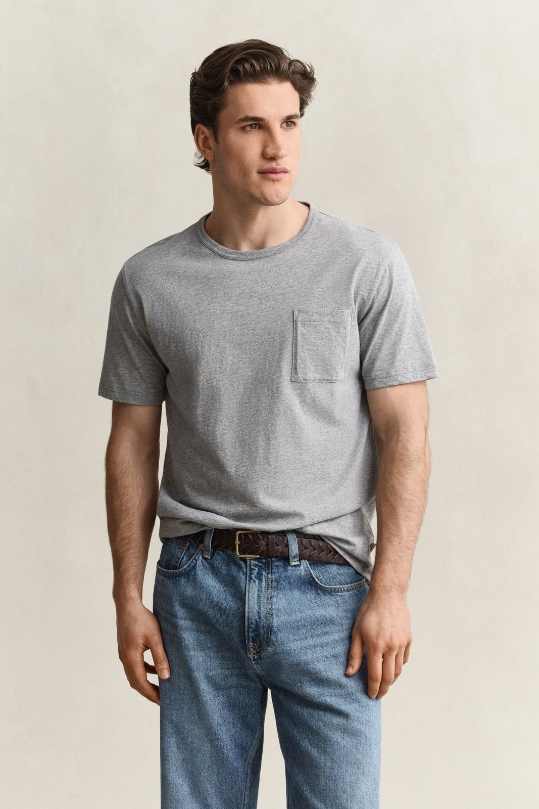 Heather T-Shirt - GREY MELANGE