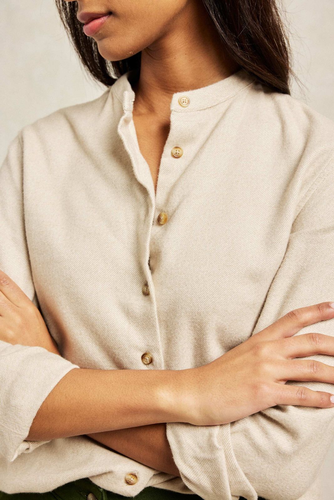 Bronte Oat Nehru Shirt