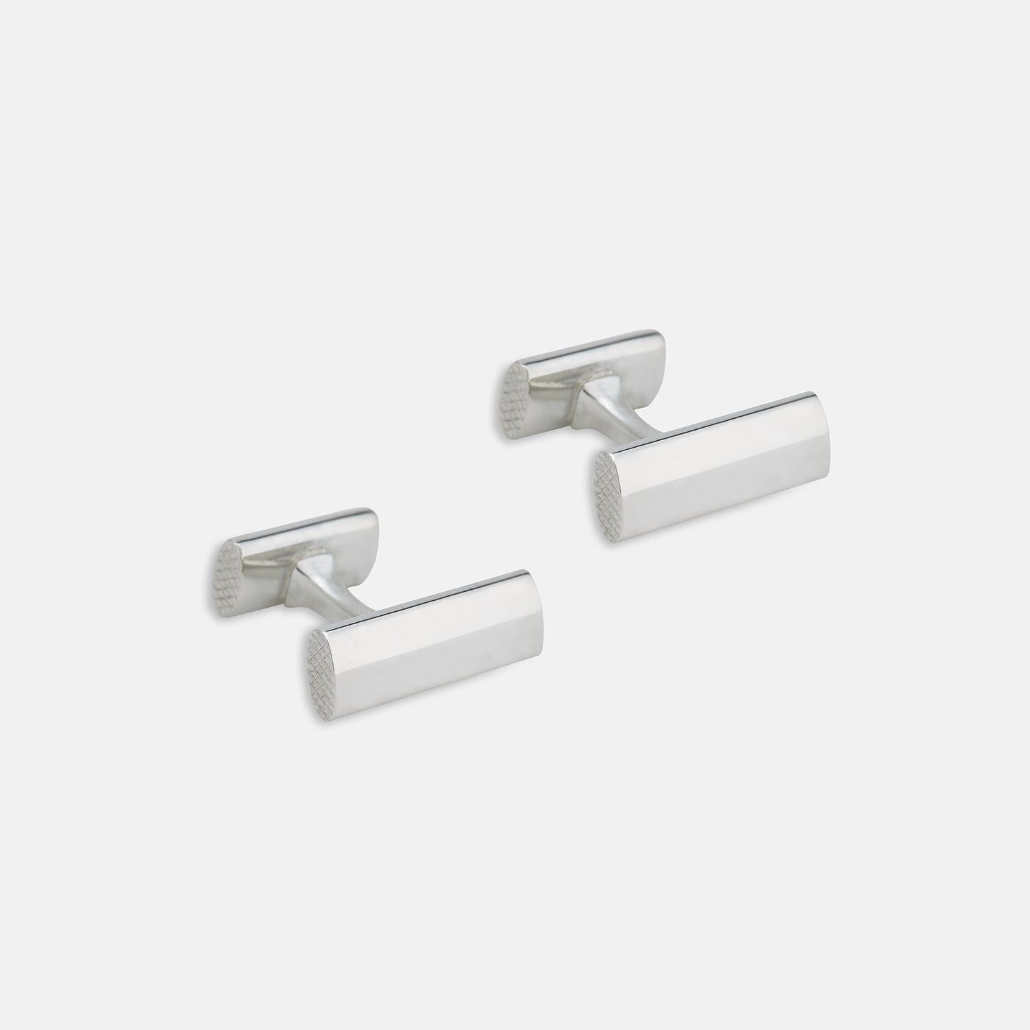 Sterling Silver Handlebar Cufflinks