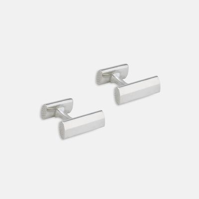 STERLING SILVER HANDLEBAR CUFFLINKS
