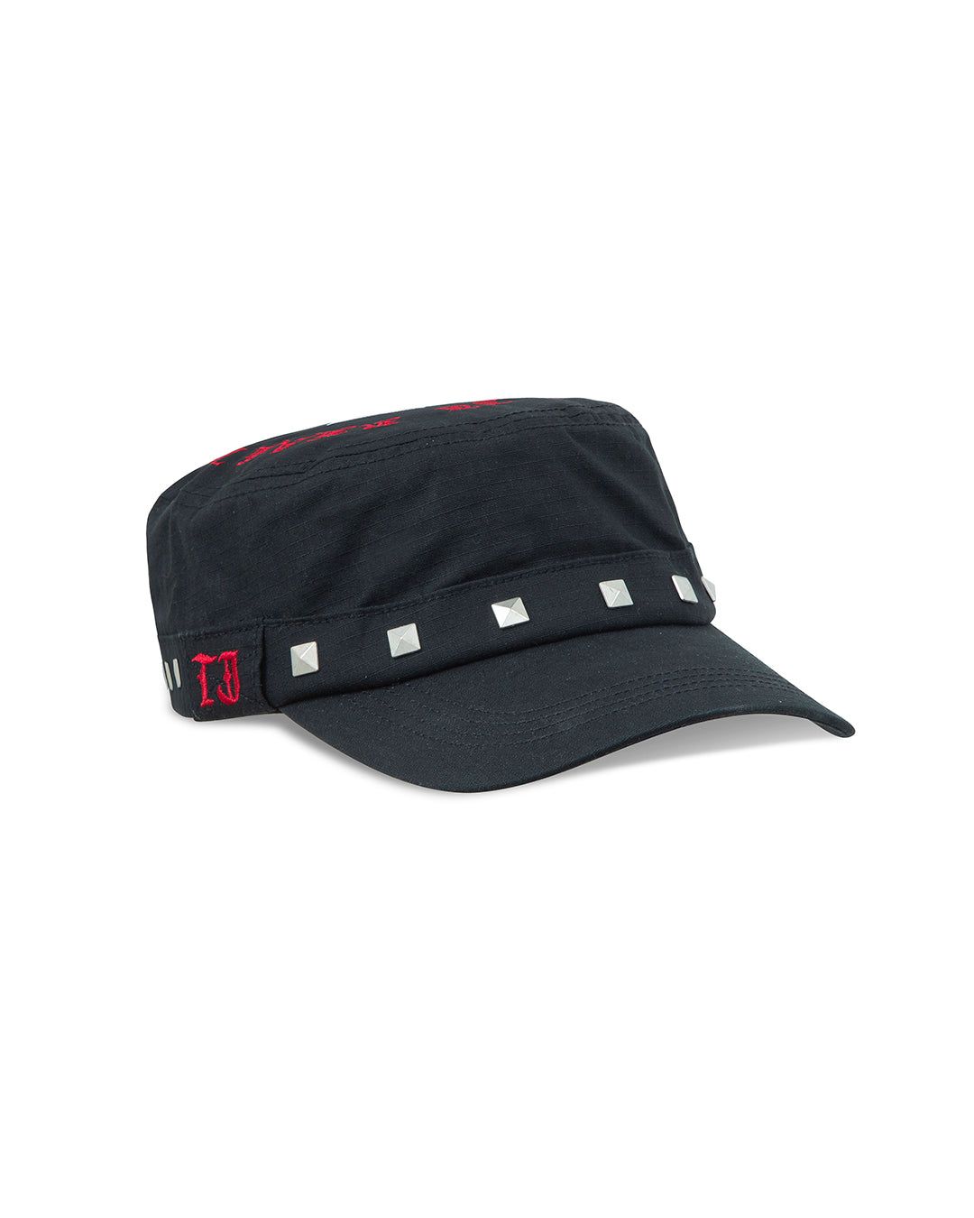Studded Black Guerrilla Cap