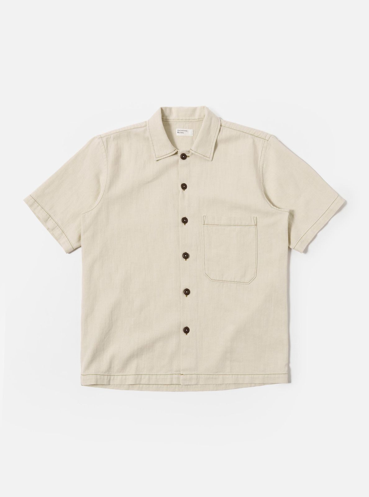 Ecru Koko Cotlin S/s Fatigue Shirt