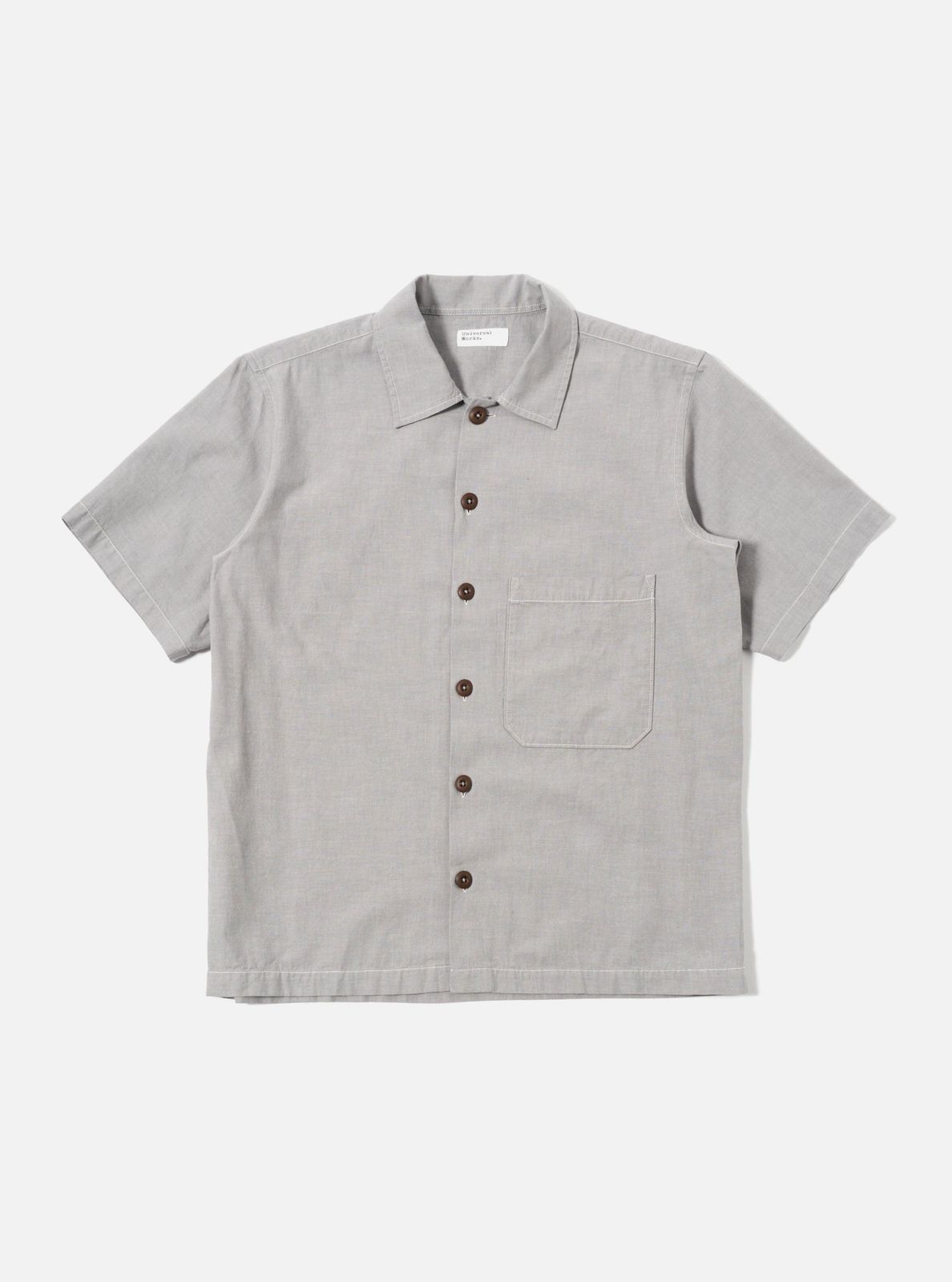 Grey Izumi Cotton S/s Fatigue Shirt