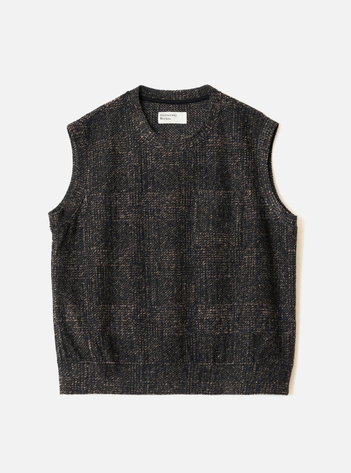 Navy Deca Light Knit Sleeveless Crew