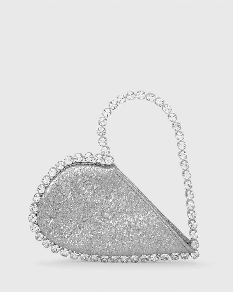 Silver Love Clutch