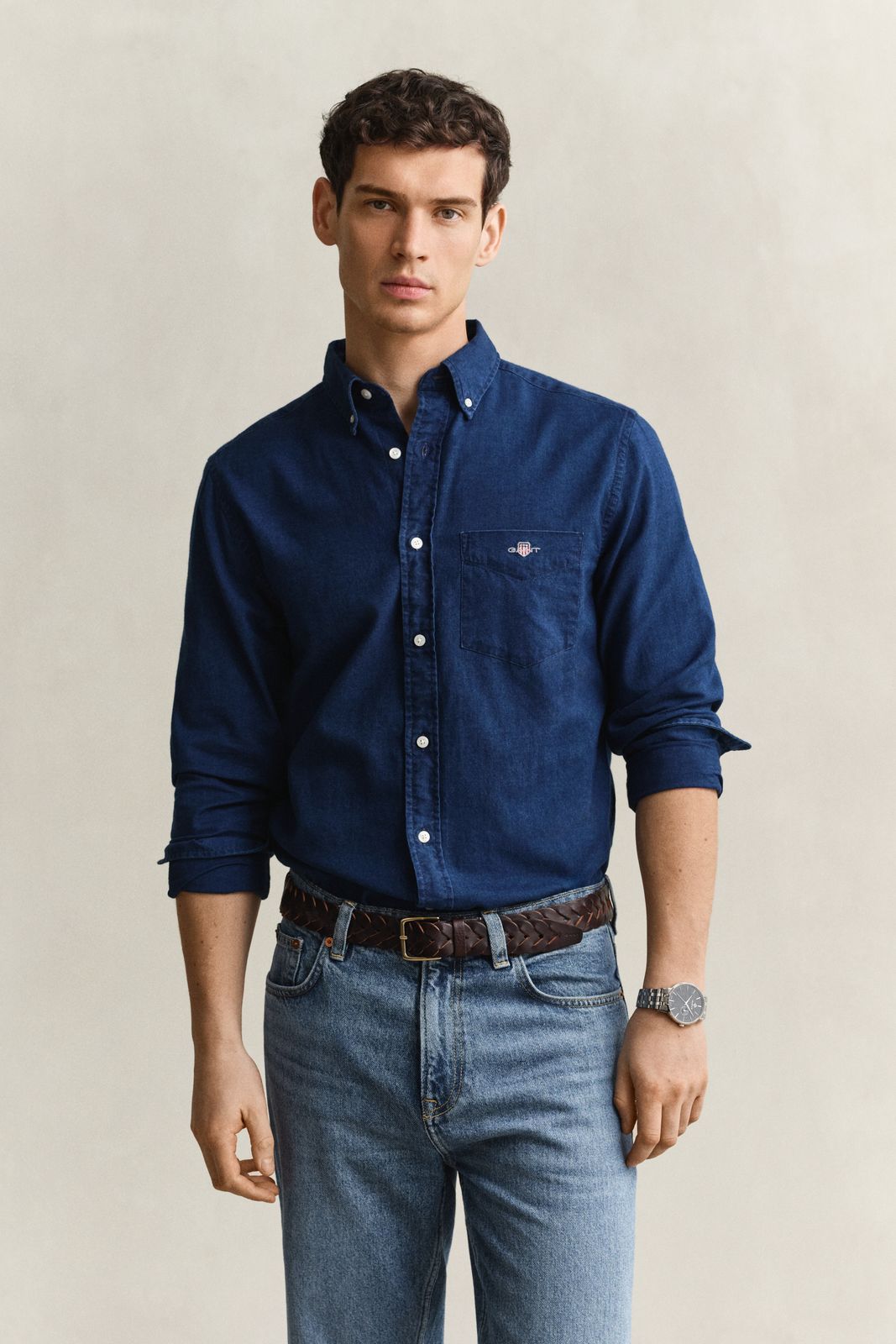 Indigo Oxford Shirt - DARK INDIGO