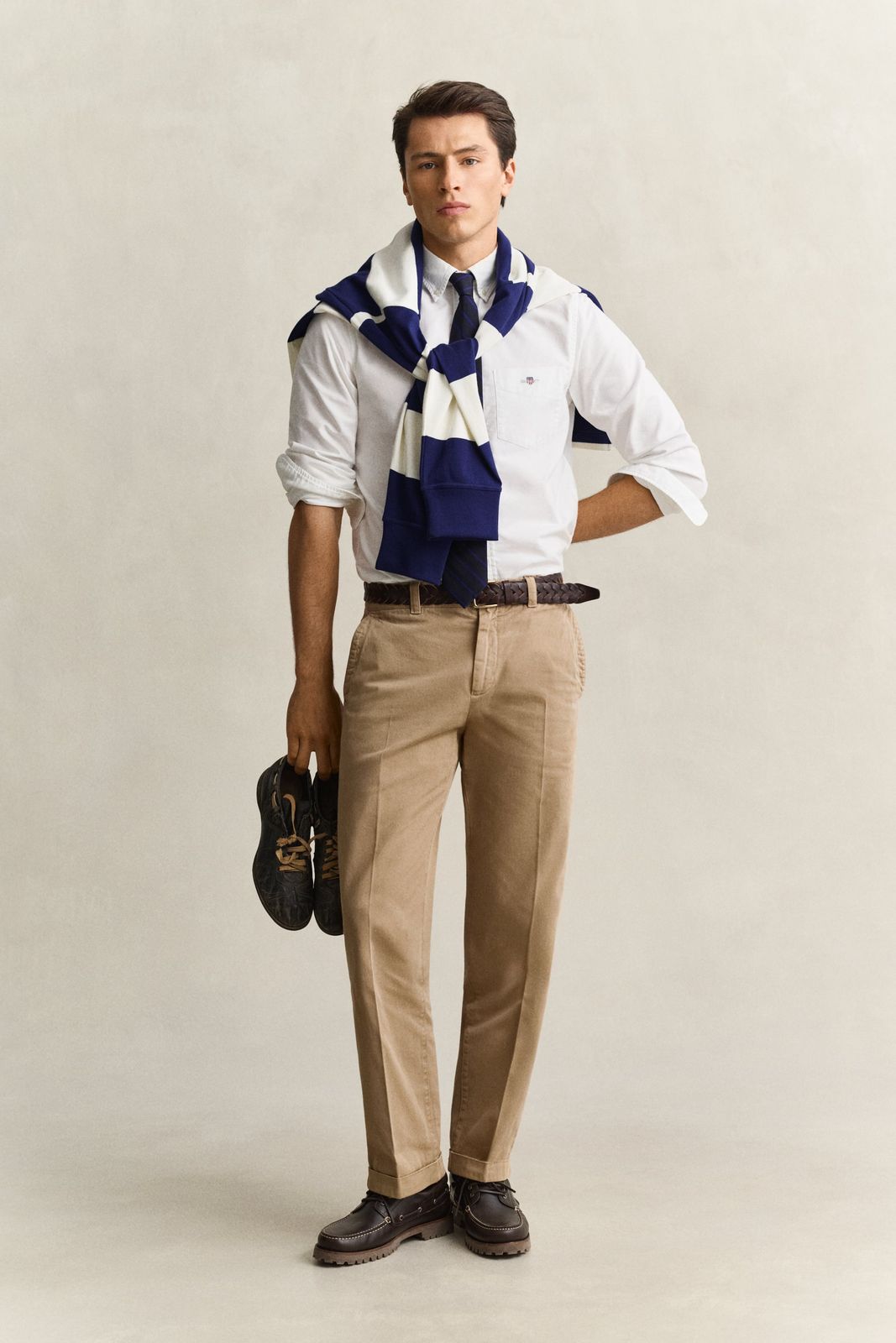 Gant x Yale Cotton Twill Chinos - DARKENED BEIGE