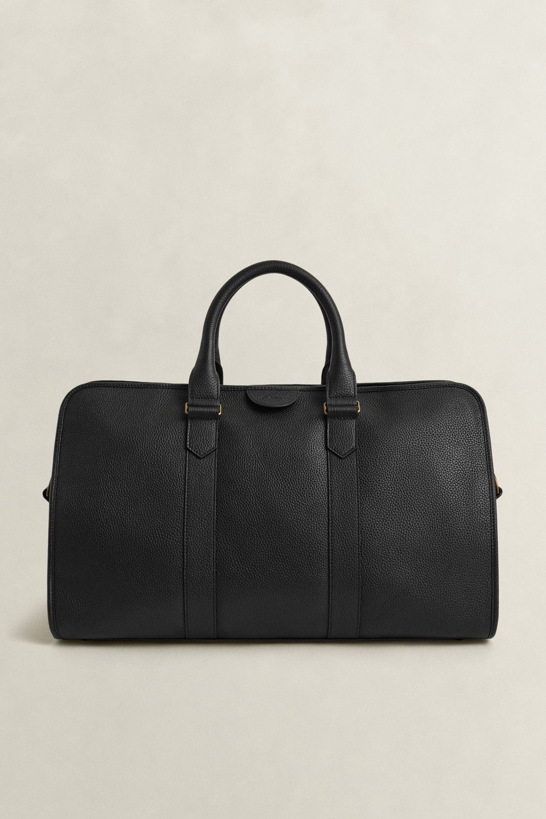 Leather Duffel Bag - BLACK