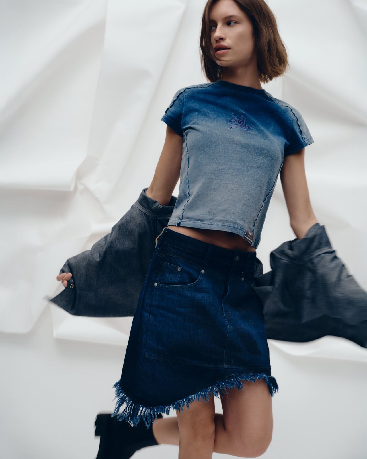 Lee x Feng Chen Wang WOMEN DENIM SKIRT