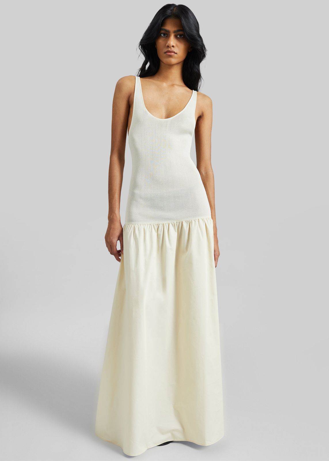 Iliya Drop Waist Maxi Dress - Cream
