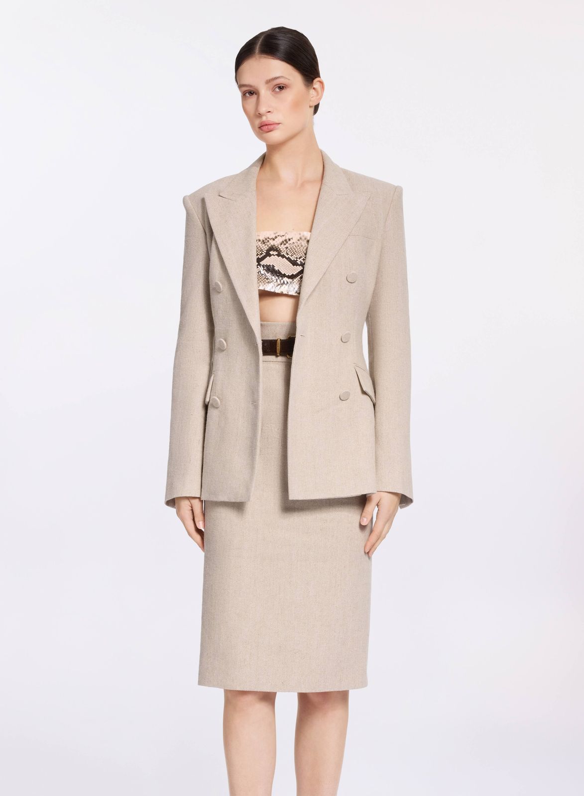 Cotton Canvas Blazer