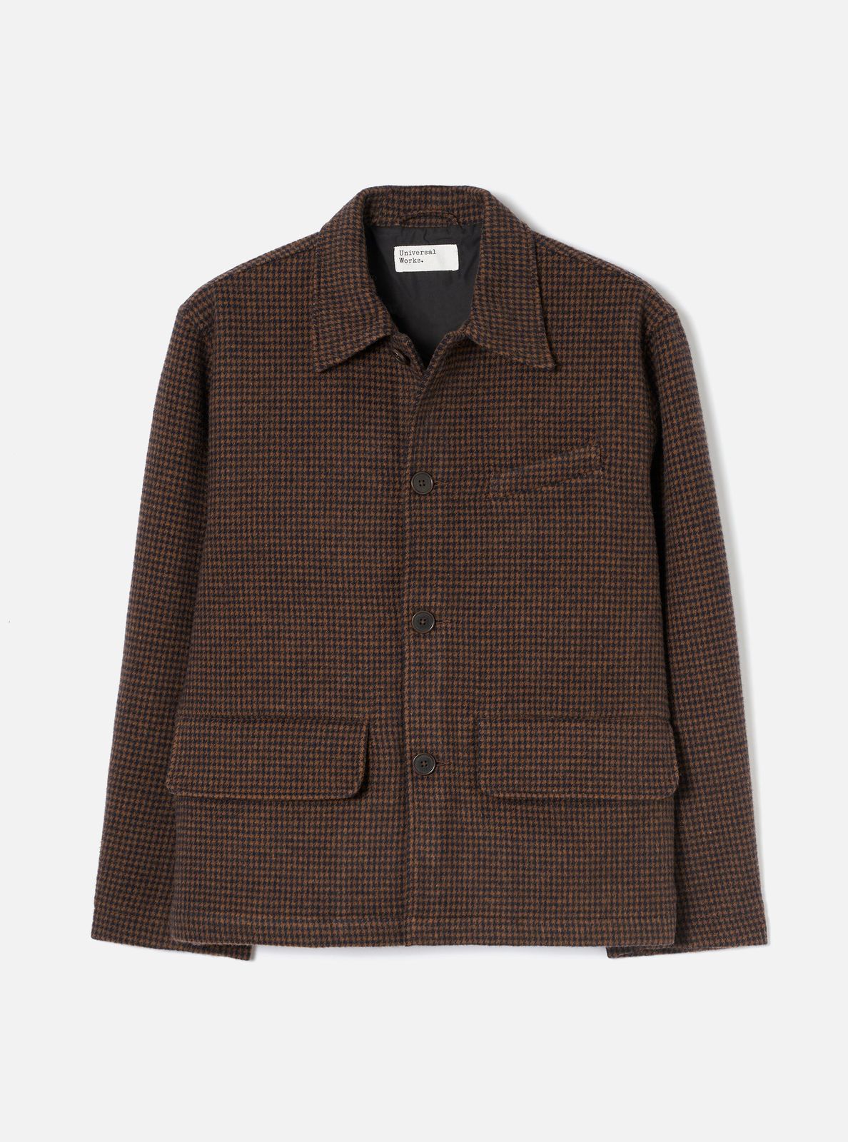 Navy/brown Wool Tweed Mix Franck Jacket