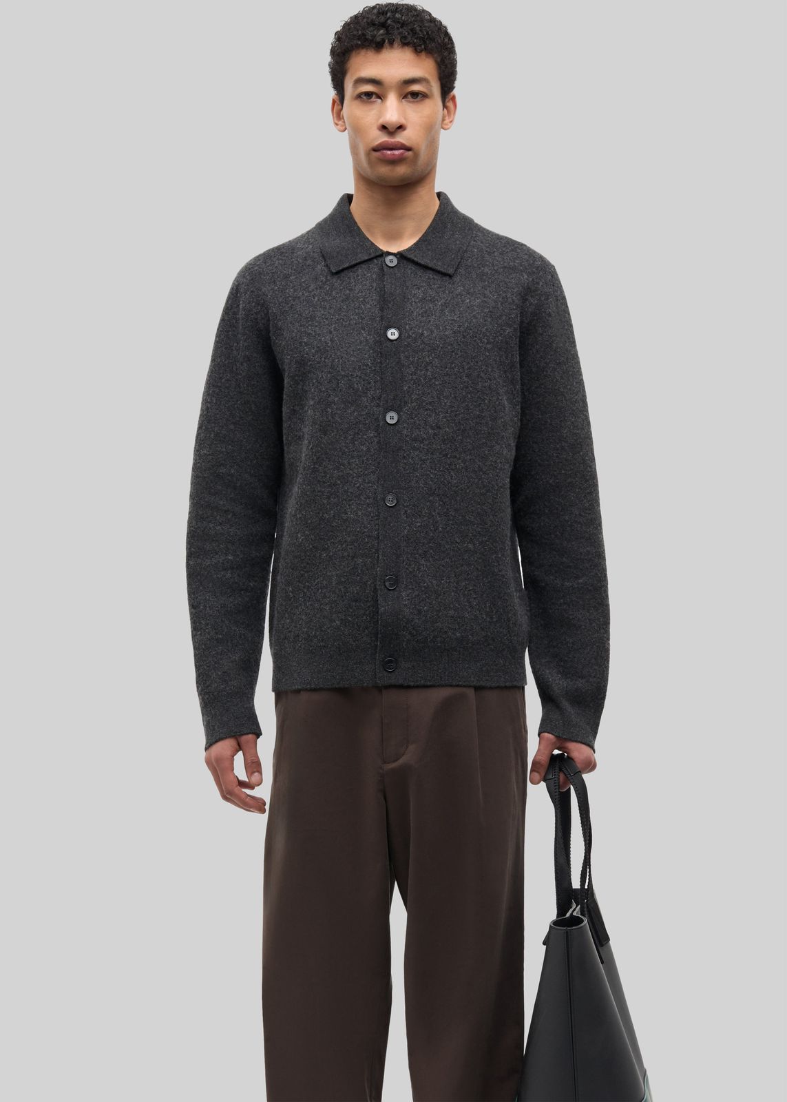 Samsøe Samsøe Sarichard Cardigan - Dark Grey Melange