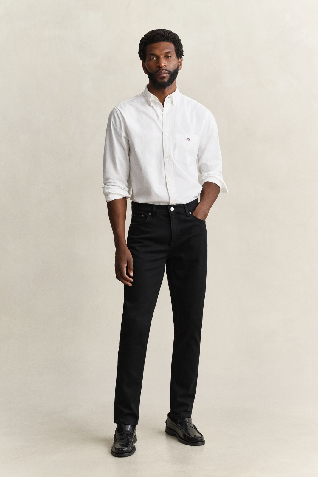 Slim Clean Wash Jeans - BLACK