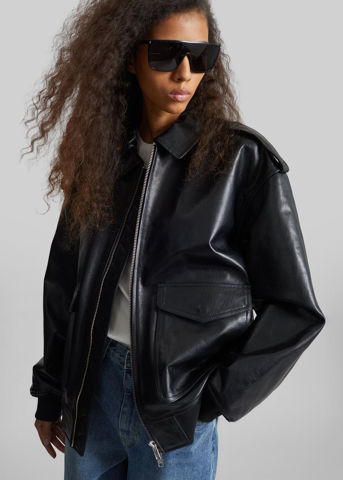 Viper Leather Jacket - Black